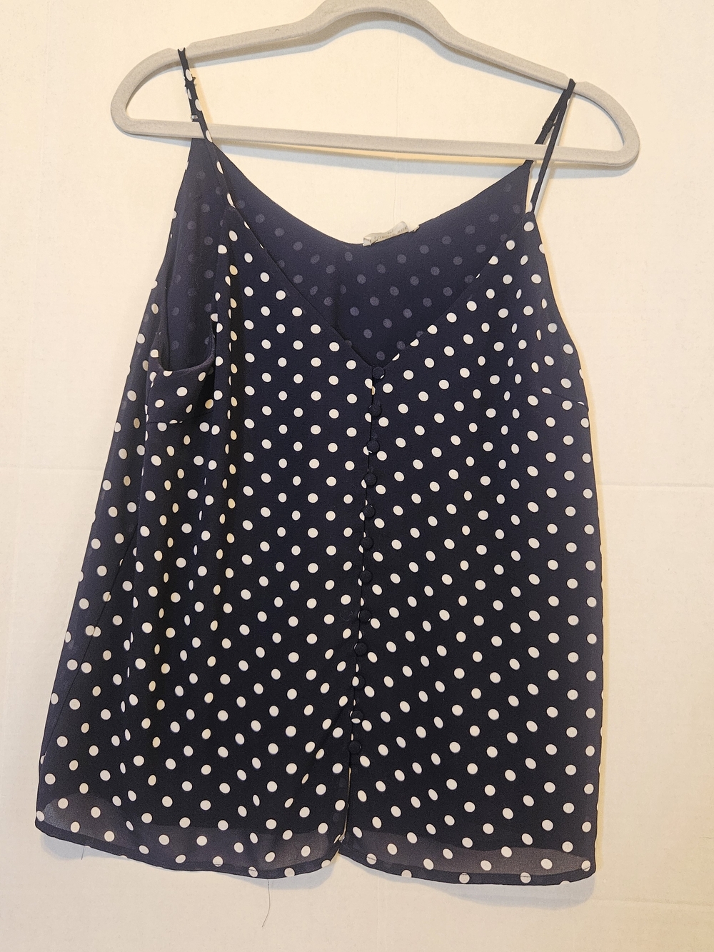 Sophie Rue Navy and White Polka Dot Cami